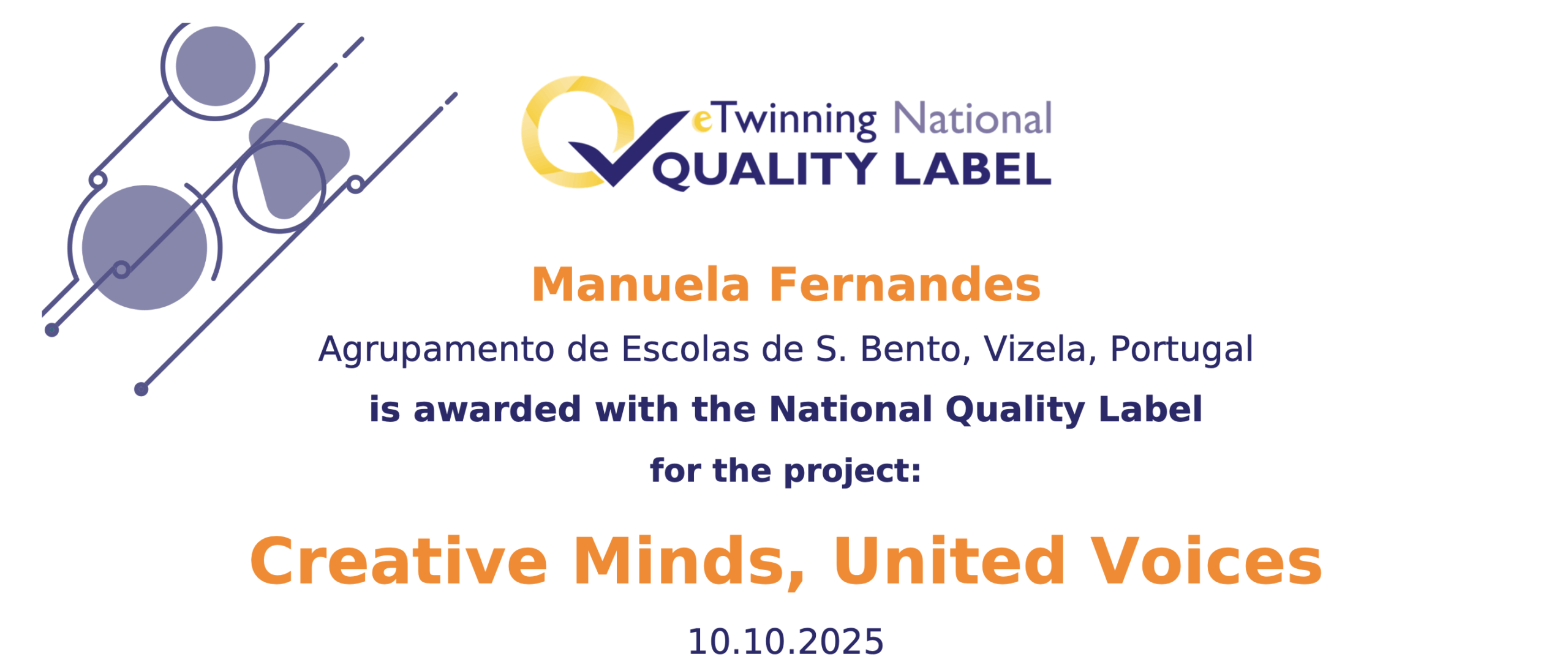 2 projetos do aeSB com selo “eTwinning National Quality Label”